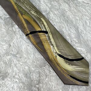 J. Garcia Tie Capillaries Collection 52 Fifty-Two Gold 100% Silk